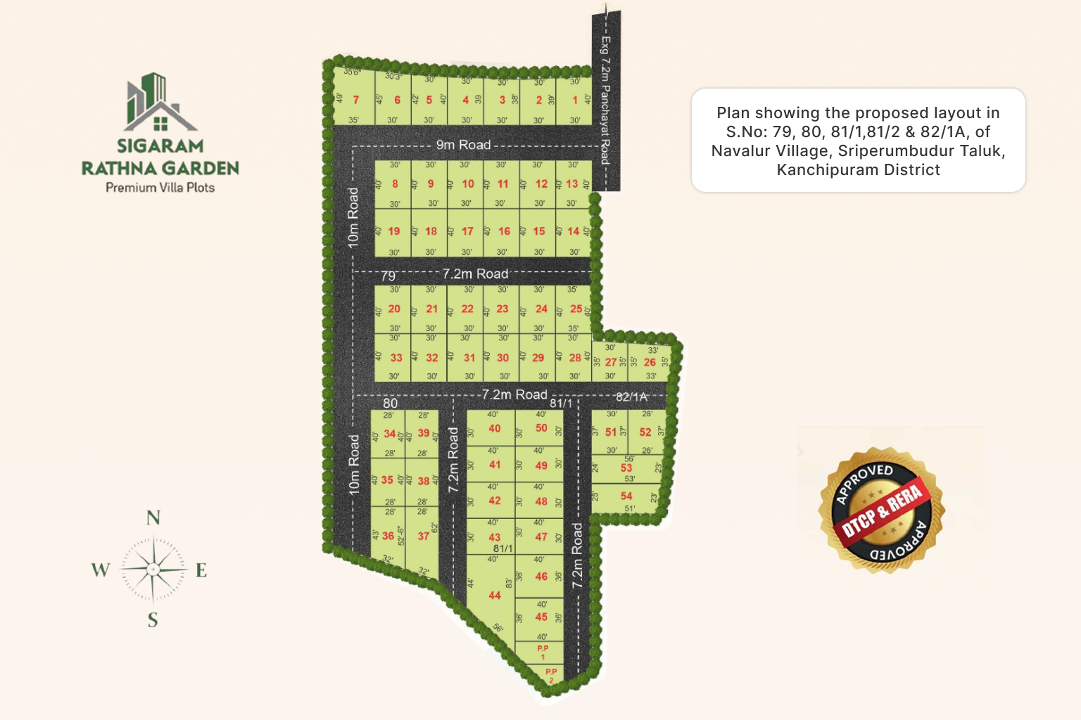 Sigaram Rathna Garden Layout Plan
